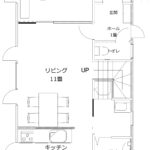 32坪｜吹き抜けと大型収納のある間取りプラン　パッシブ設計の家