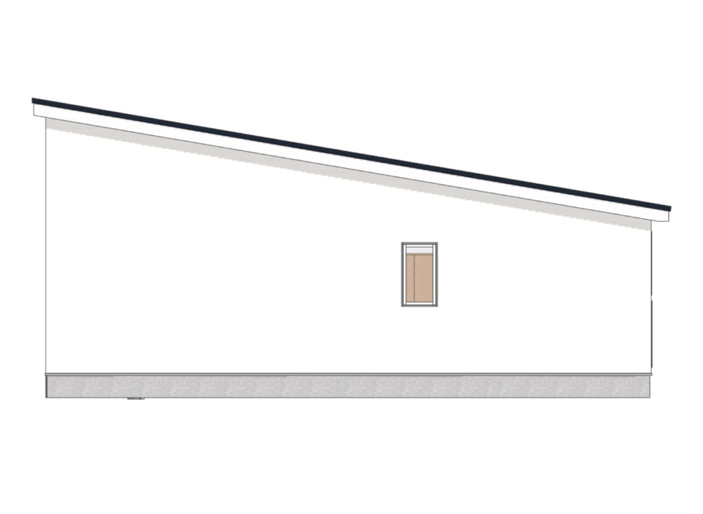 立面プラン-東側と西側