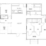 60.75坪｜靴のままトイレや洗濯場が使える間取りプラン 二世帯住宅